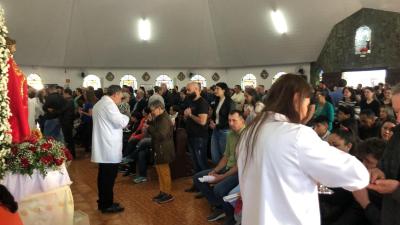 Campo Mendes â€“ Santa missa das 8 h marca recepÃ§Ã£o dos devotos 